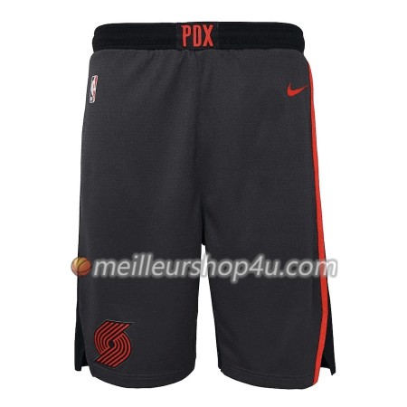 Homme NBA Portland Trail Blazers Shorts Noir 2 2018-19 Nike Swingman